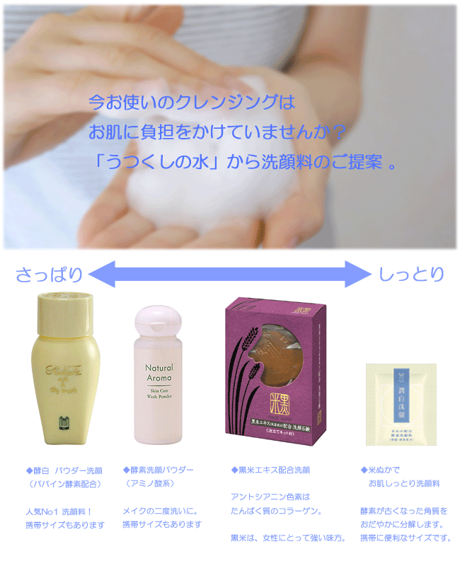洗顔料　うつくしの水